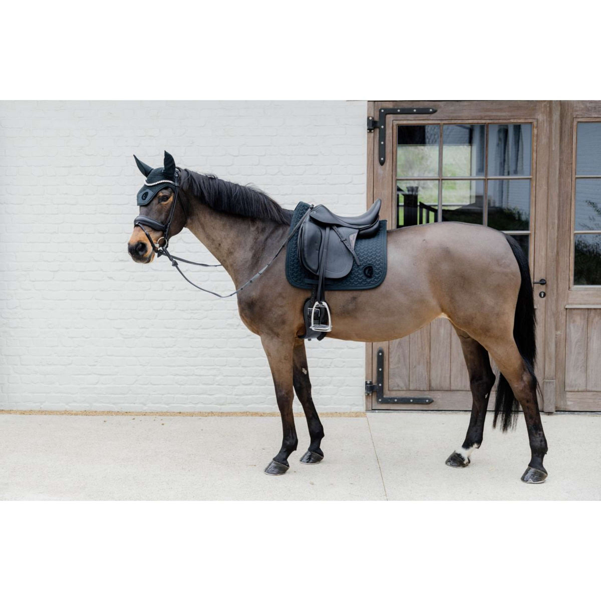 Kentucky Horsewear Mantilla Plaited Logo Doma clásica Pine Green
