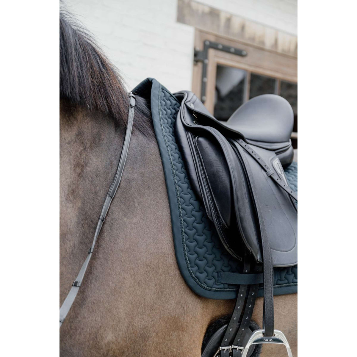 Kentucky Horsewear Mantilla Plaited Logo Doma clásica Pine Green