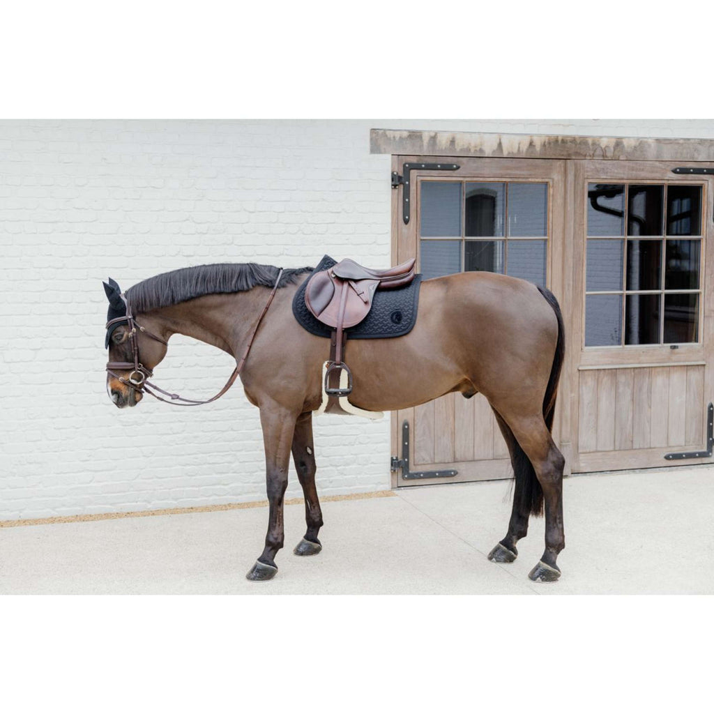 Kentucky Horsewear Mantilla Plaited Logo Saltando Negro