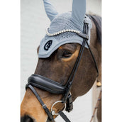 Kentucky Horsewear Bonete para Orejas Wellington 3D Logo Azul claro