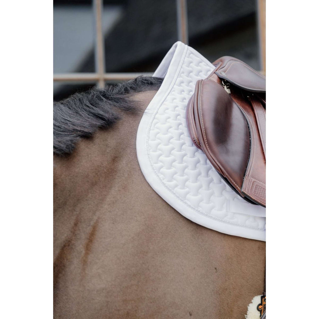 Kentucky Horsewear Mantilla Plaited Logo Saltando Blanco