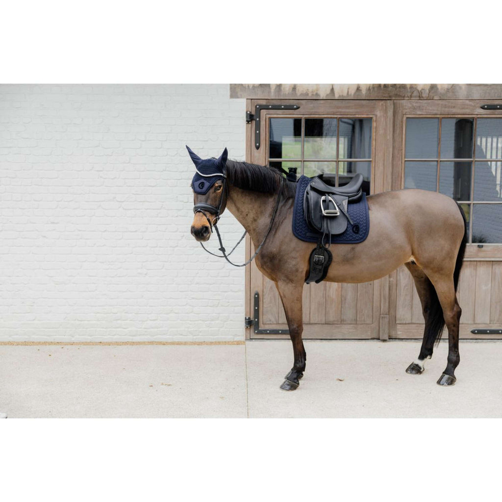 Kentucky Horsewear Mantilla Plaited Logo Doma clásica Navy