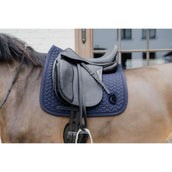 Kentucky Horsewear Mantilla Plaited Logo Doma clásica Navy