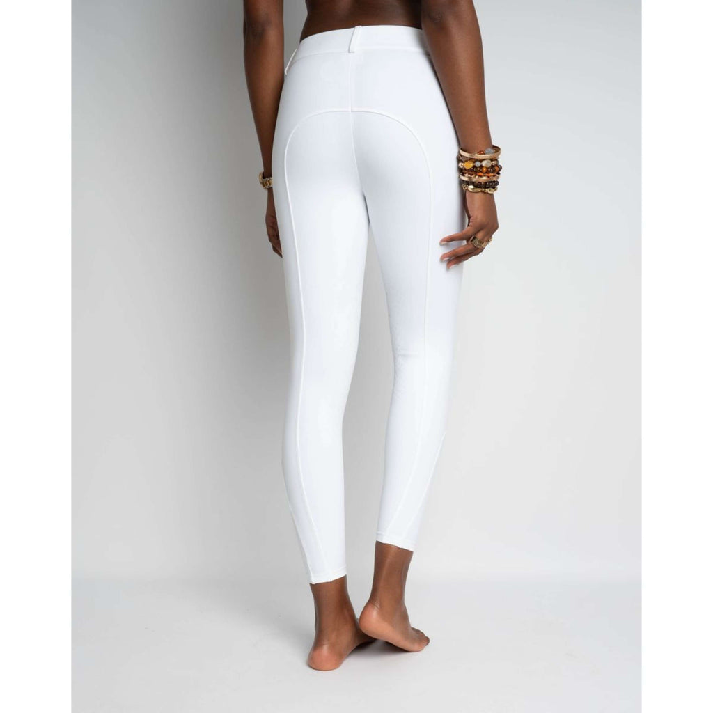 Kentucky Pantalón de Equitación Miami Knee Grip Mujer Blanco
