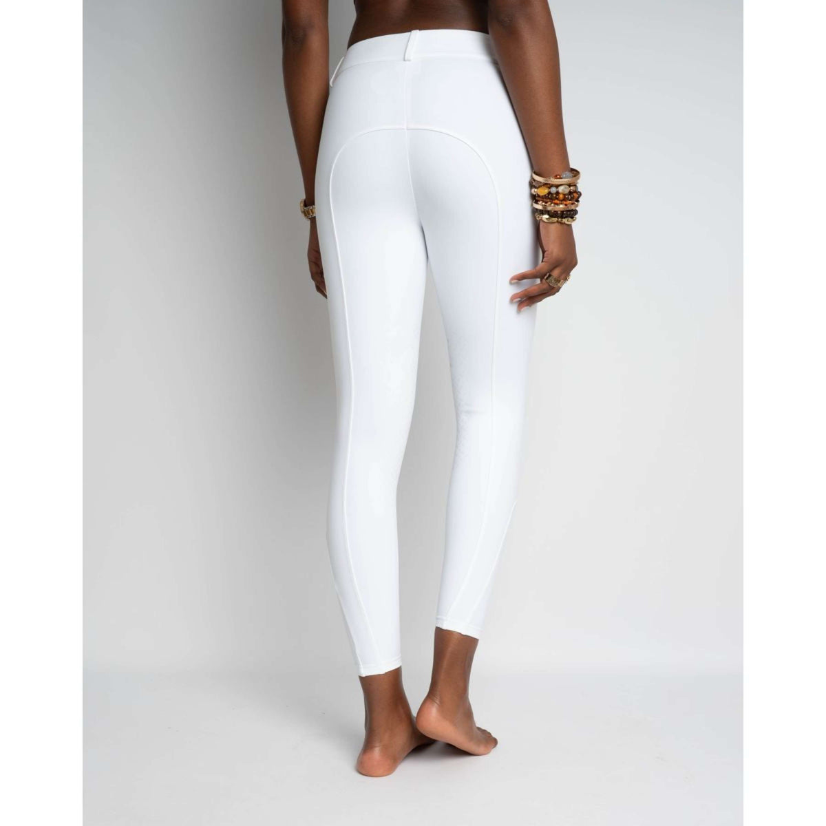 Kentucky Pantalón de Equitación Miami Knee Grip Mujer Blanco
