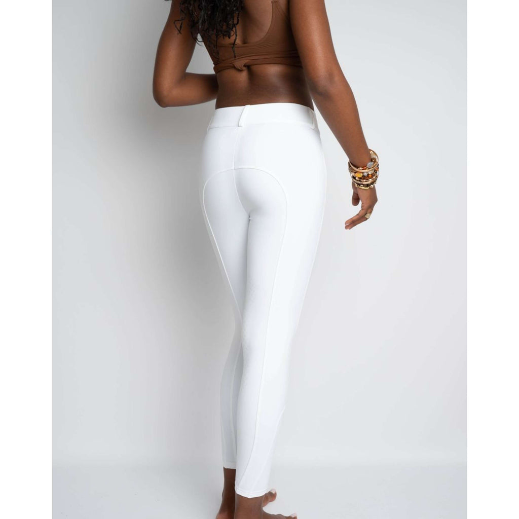 Kentucky Pantalón de Equitación Miami Knee Grip Mujer Blanco