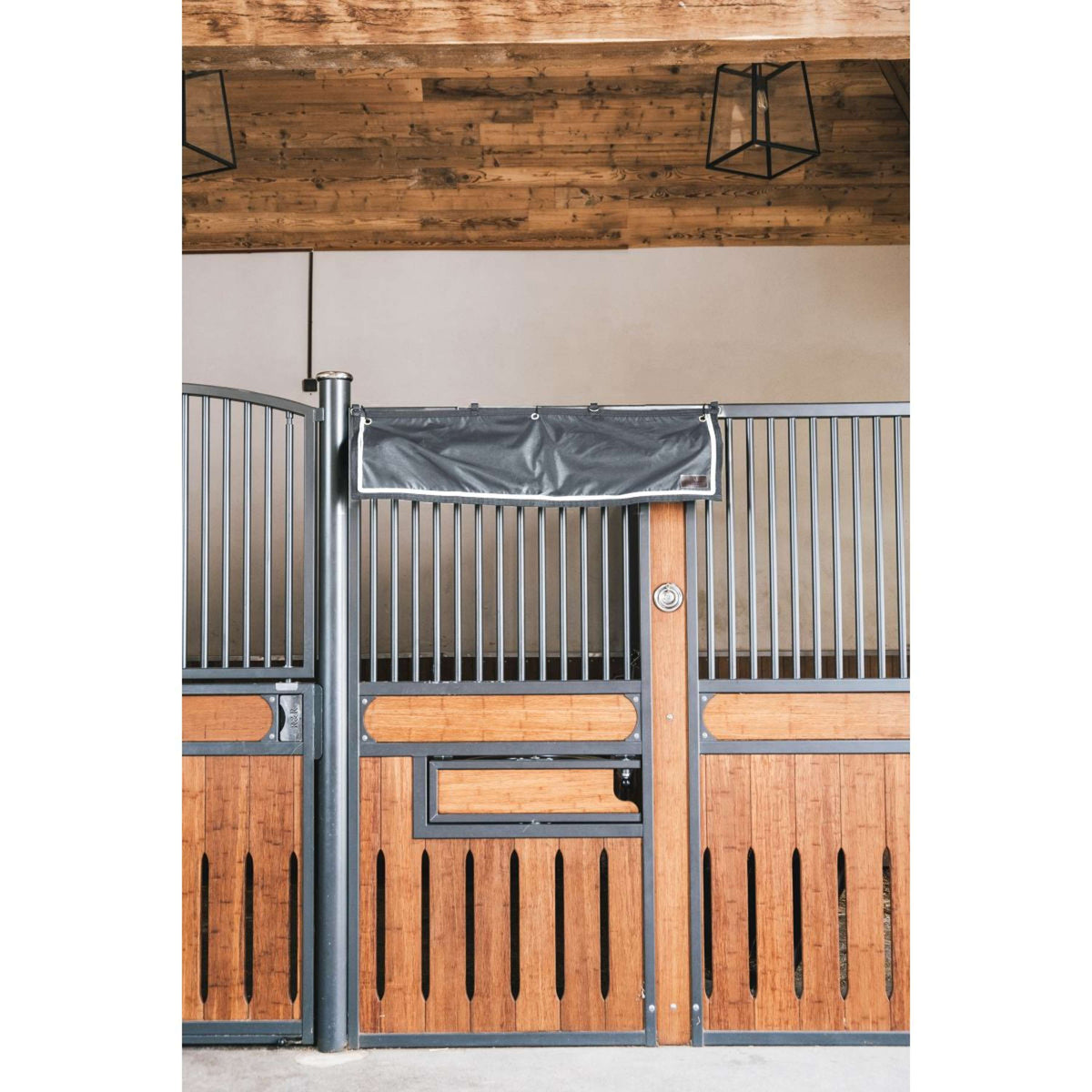 Kentucky Horsewear Cortinas de Establo Classic con Compartimentos Gris