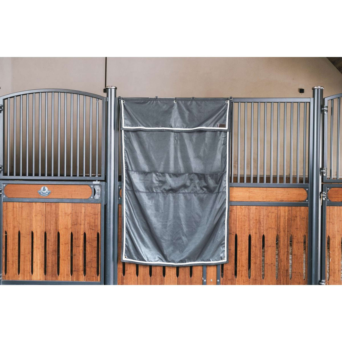 Kentucky Horsewear Cortinas de Establo Classic con Compartimentos Gris