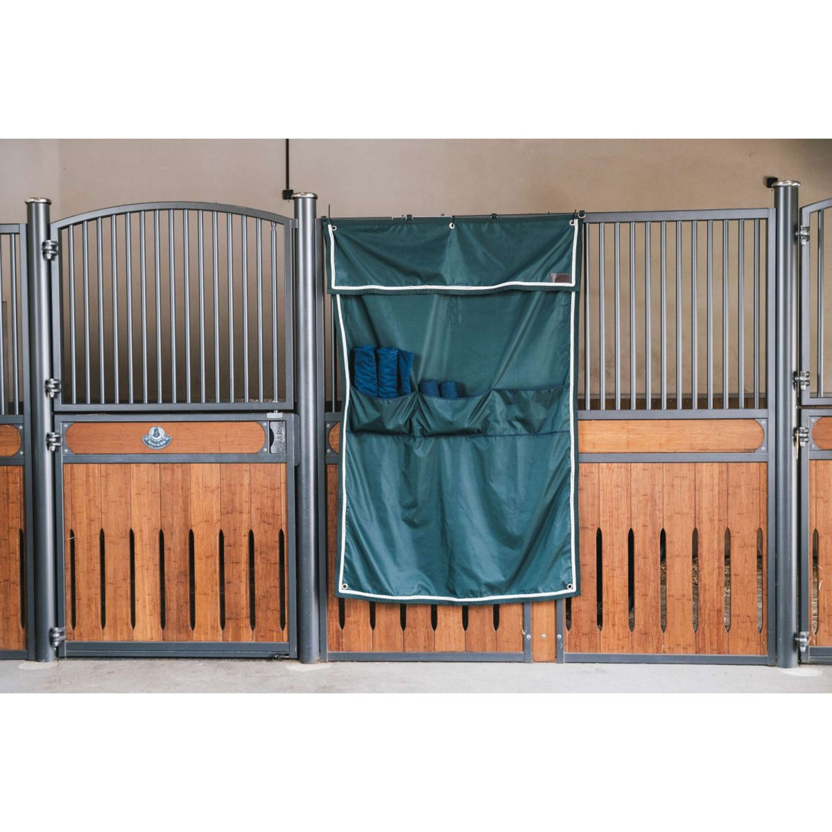 Kentucky Horsewear Cortinas de Establo Classic con Compartimentos Verde Oscuro