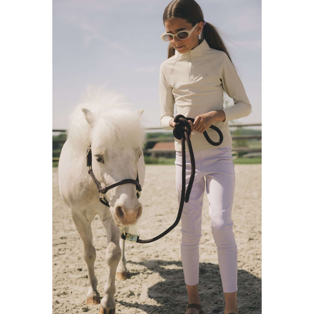 Kentucky Legging de Equitación Miami Knee Grip Girls Lila