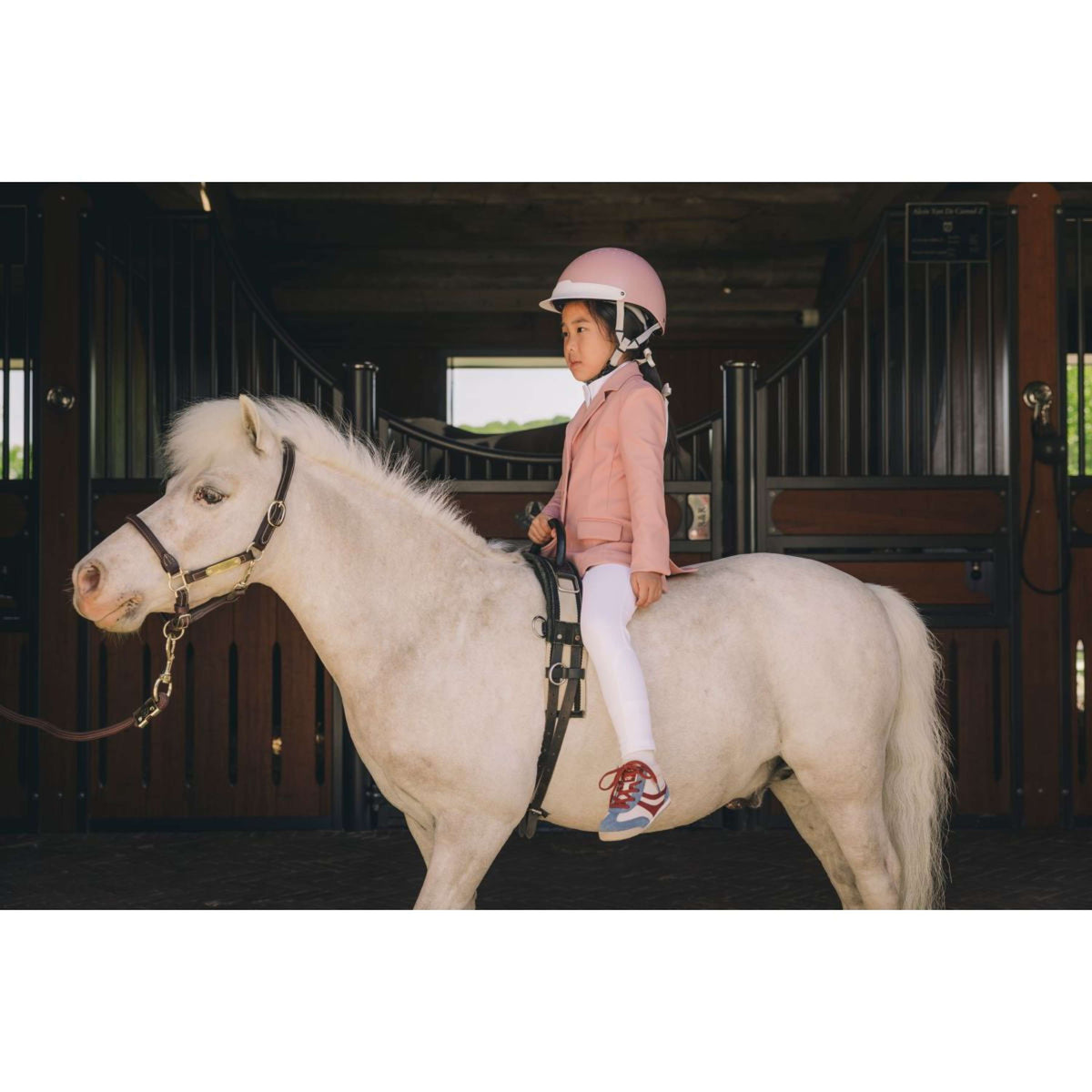 Kentucky Legging de Equitación Miami Knee Grip Girls Blanco