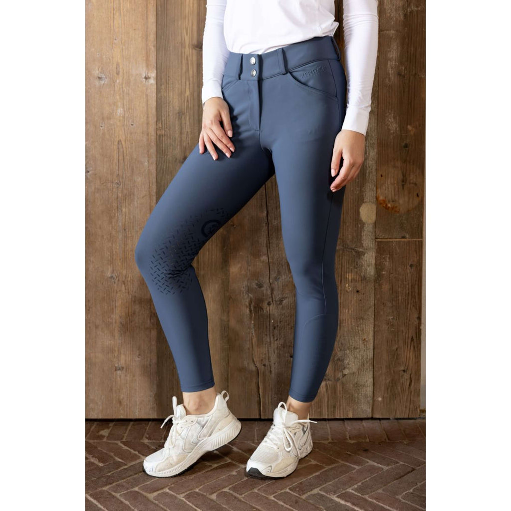 Kentucky Pantalón de Equitación Miami Knee Grip Mujer Azul Oceano