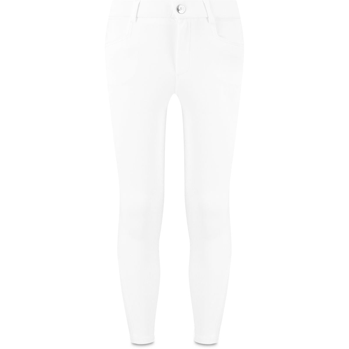 Kentucky Pantalón de Equitación Miami City Knee Grip Girls Blanco