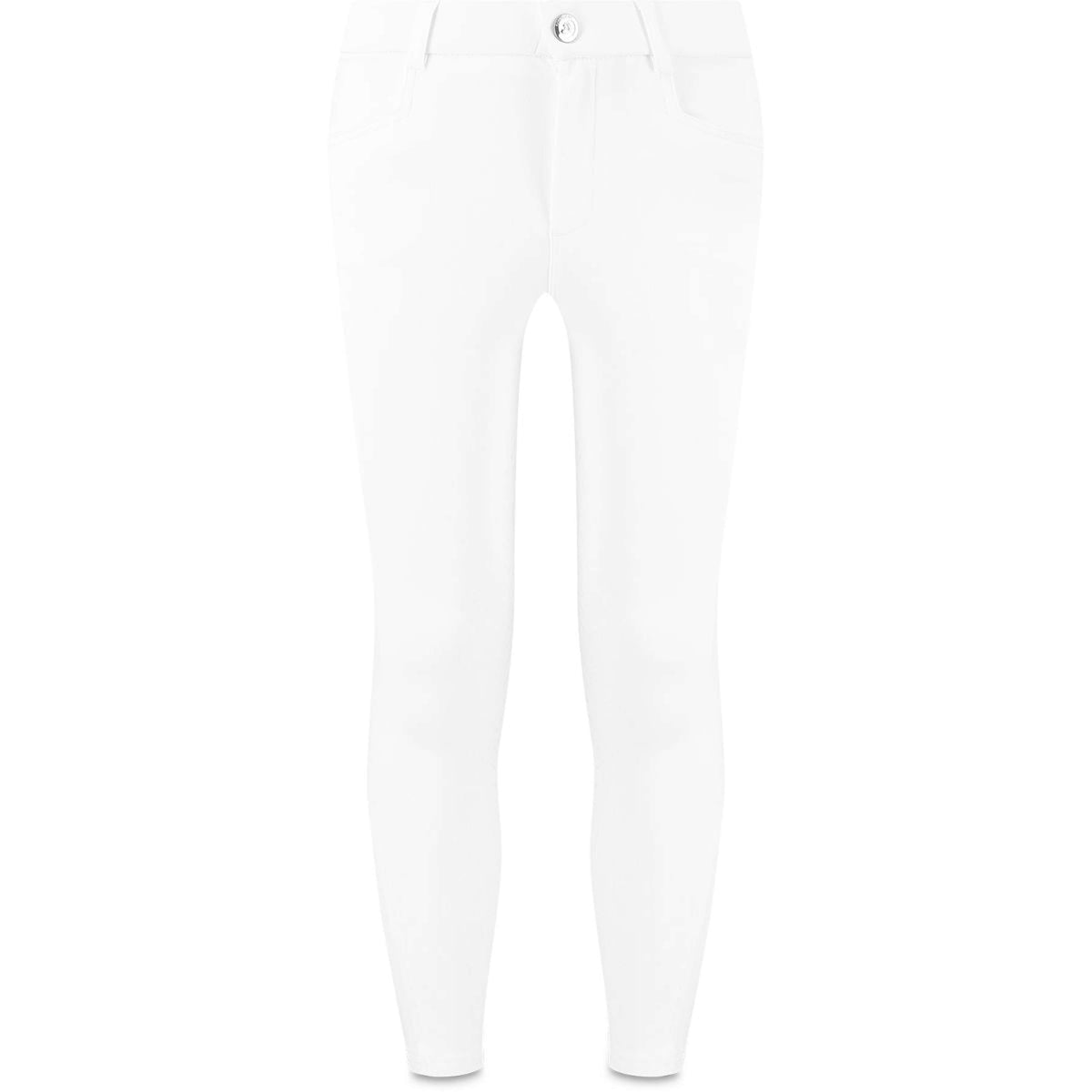 Kentucky Pantalón de Equitación Miami City Knee Grip Girls Blanco