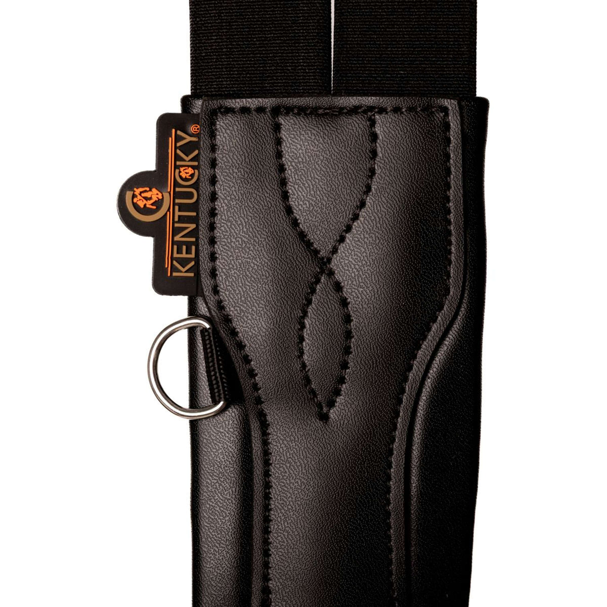 Kentucky Horsewear Cincha de Salto Solapa Ventral Anatomic Negro
