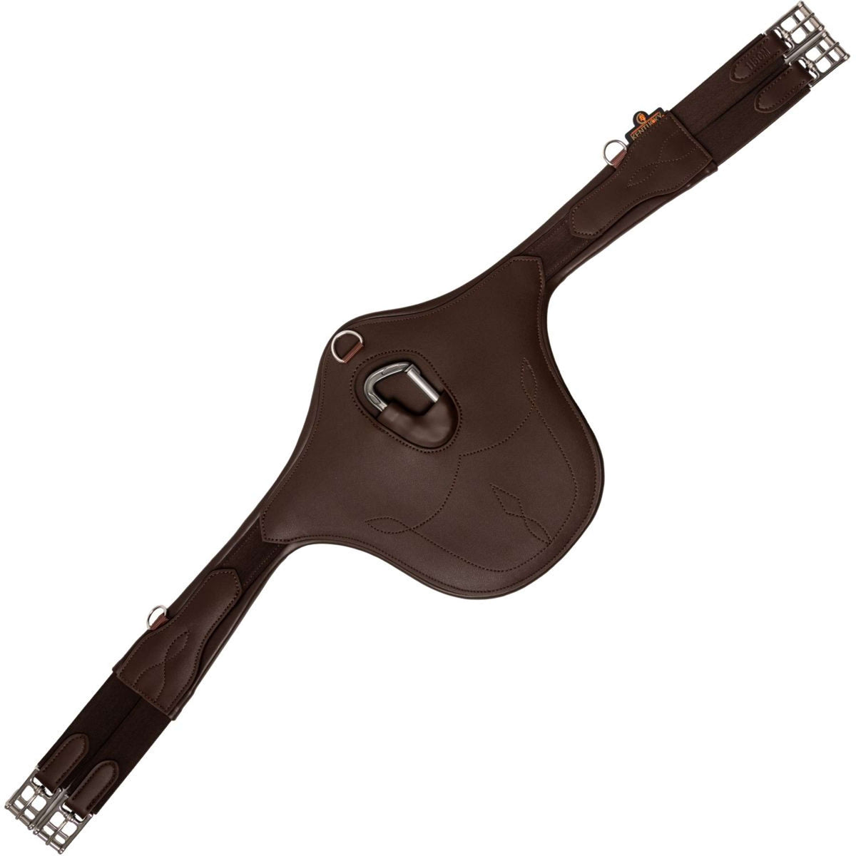 Kentucky Horsewear Cincha de Salto Solapa Ventral Anatomic Marron