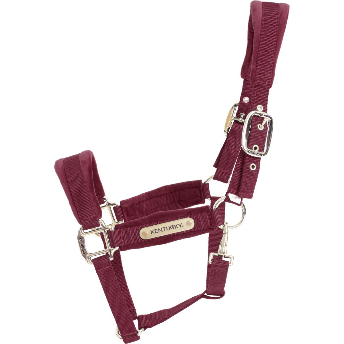 Kentucky Horsewear Cabezada Velvet Bordeaux