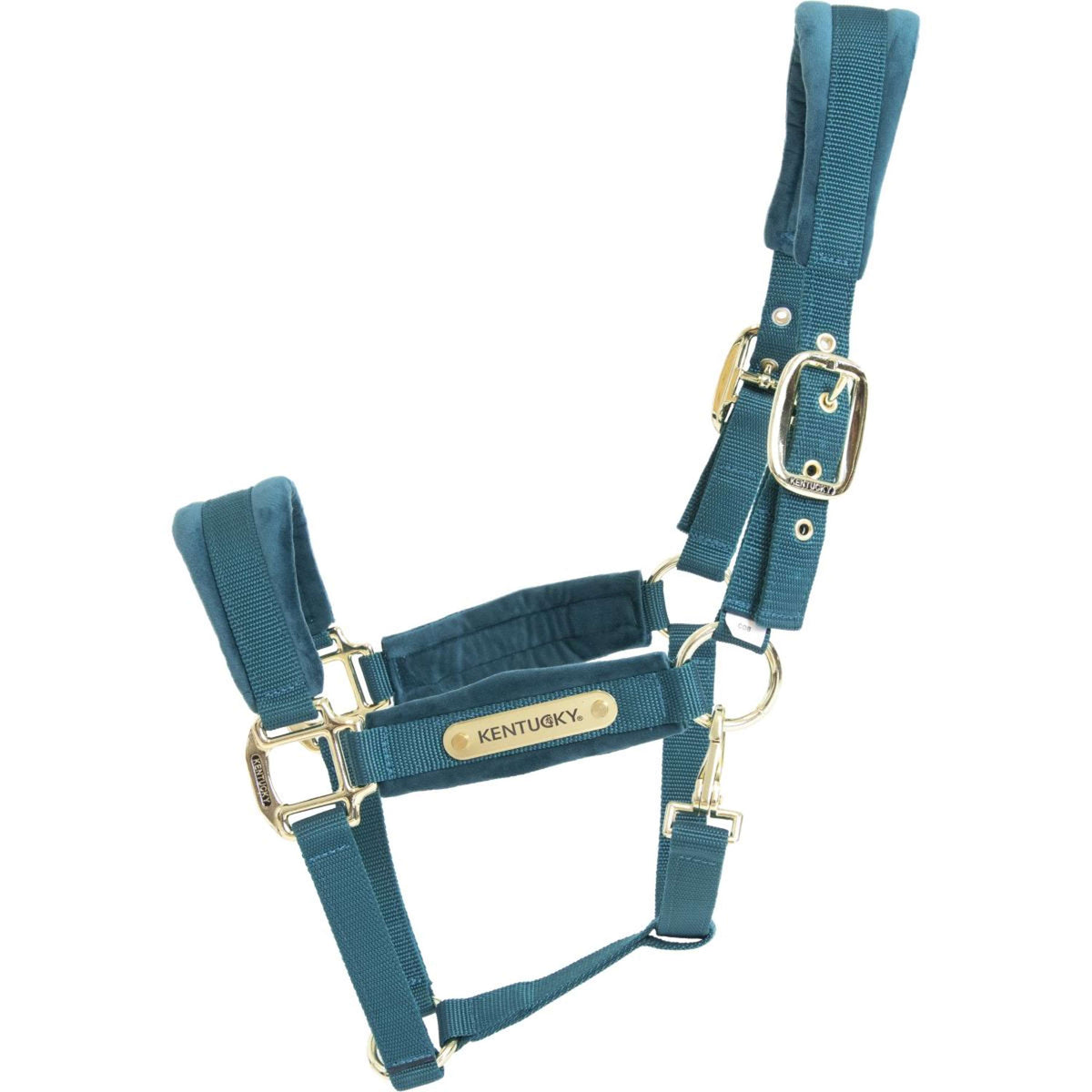 Kentucky Horsewear Cabezada Velvet Esmeralda