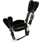 Kentucky Horsewear Cabezada Nylon Lana Suave Negro