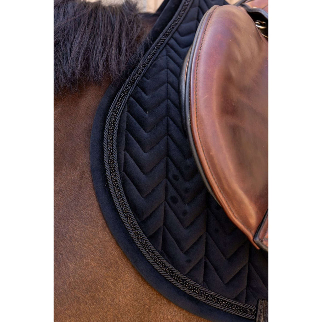Kentucky Mantilla Velvet Mini Pearls saltando Negro