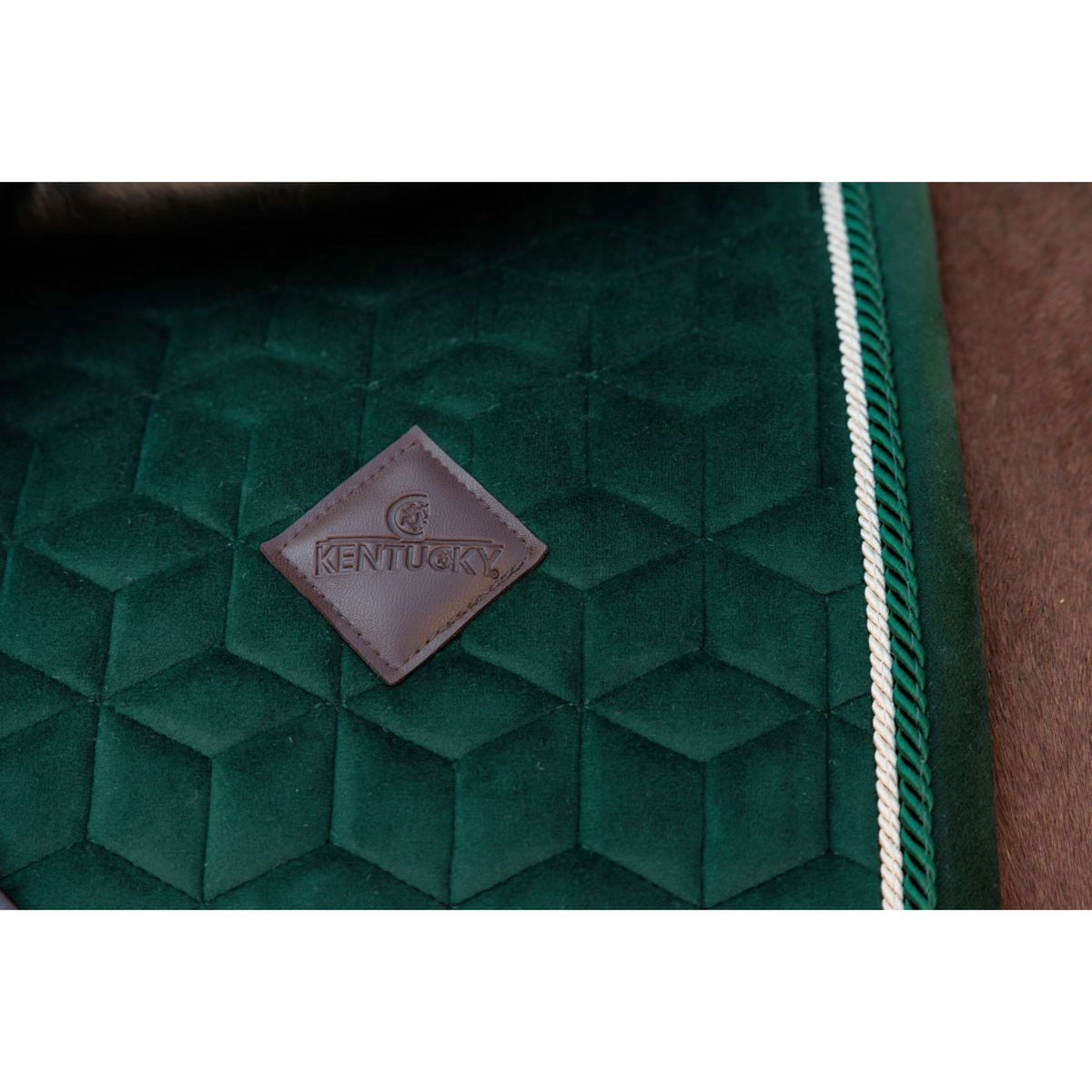 Kentucky Mantilla Velvet saltando Pine Green