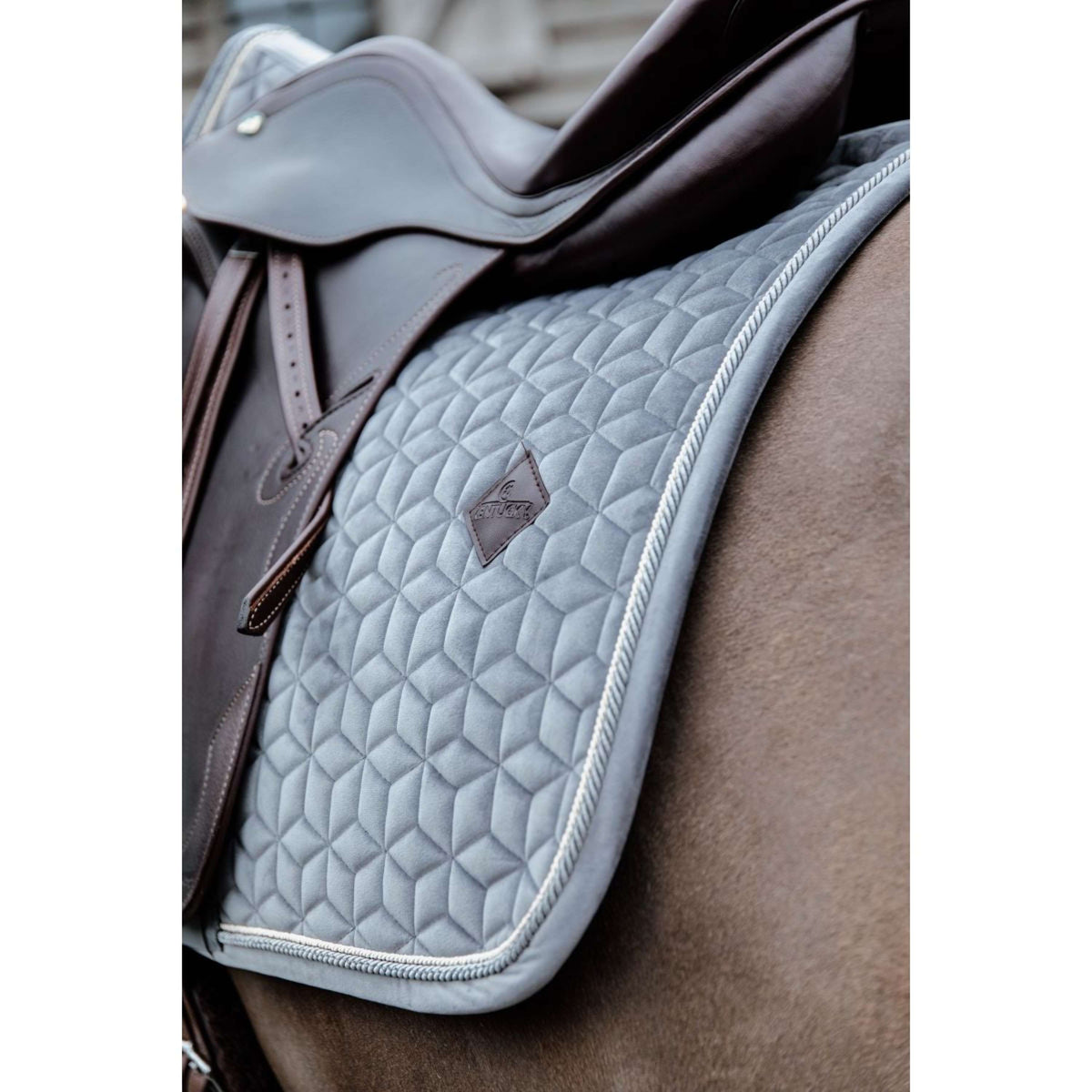 Kentucky Horsewear Mantilla Basic Velvet Doma Gris