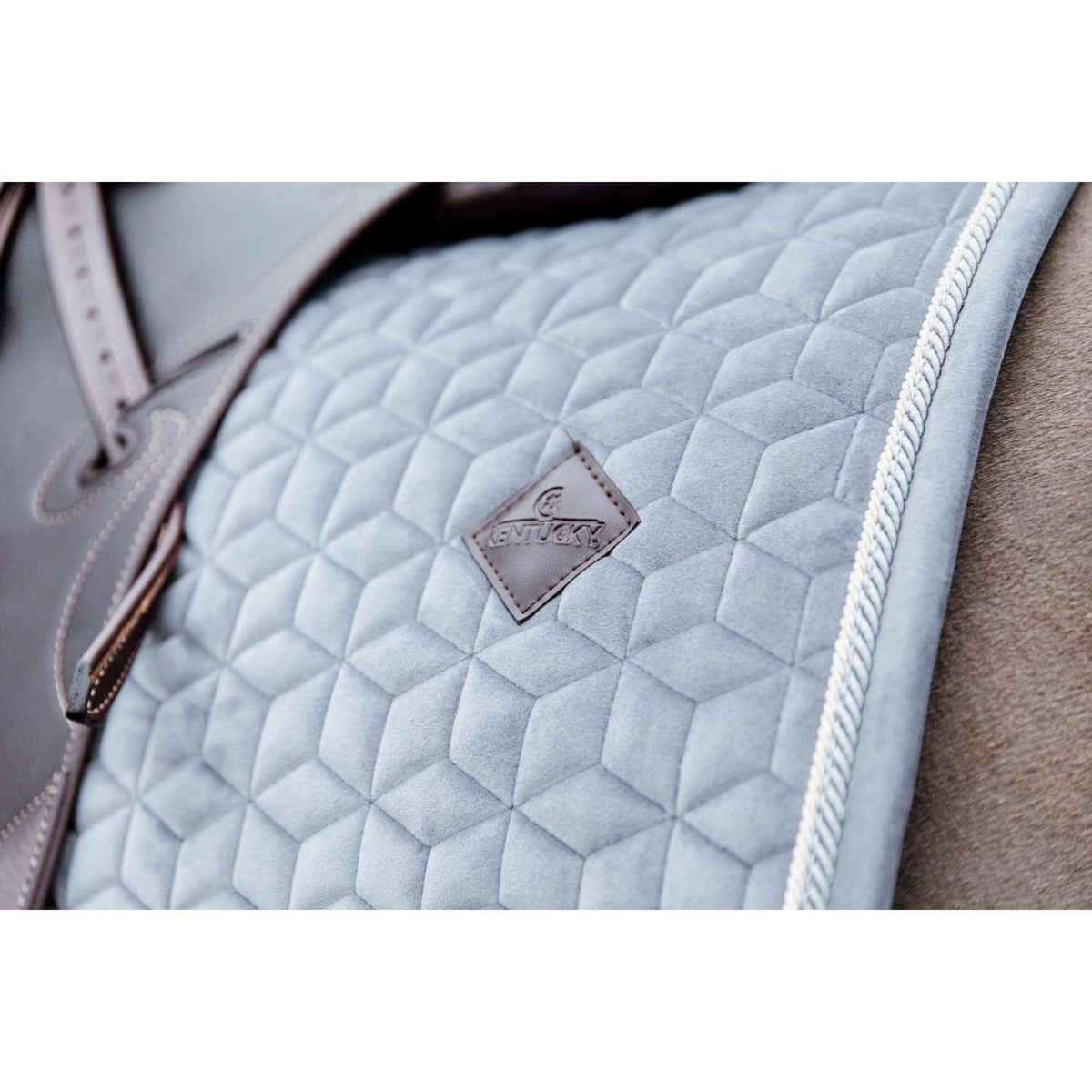 Kentucky Horsewear Mantilla Basic Velvet Doma Gris