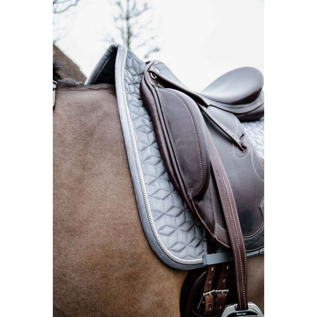 Kentucky Horsewear Mantilla Basic Velvet Doma Gris