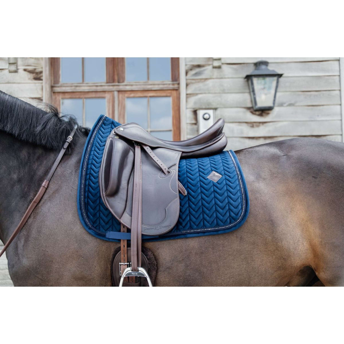 Kentucky Horsewear Mantilla Velvet Pearls Doma clásica Navy