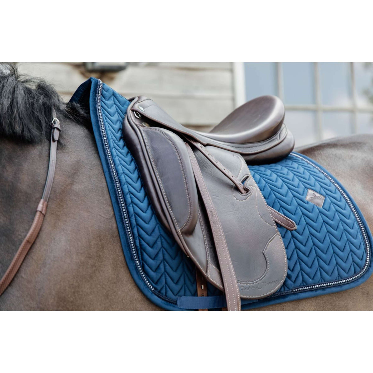 Kentucky Horsewear Mantilla Velvet Pearls Doma clásica Navy