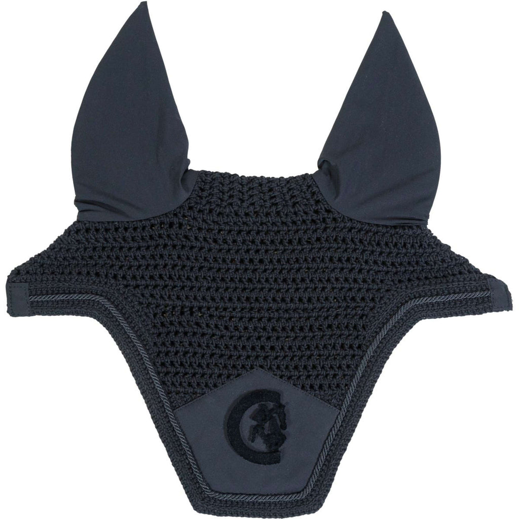 Kentucky Horsewear Bonete para Orejas Wellington 3D Logo Negro