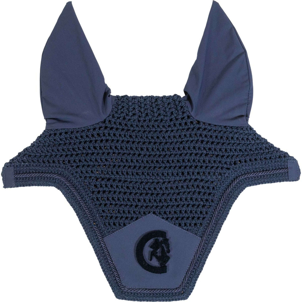 Kentucky Horsewear Bonete para Orejas Wellington 3D Logo Navy