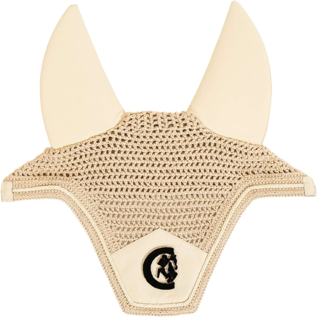 Kentucky Horsewear Bonete para Orejas Wellington 3D Logo Soundless Beige