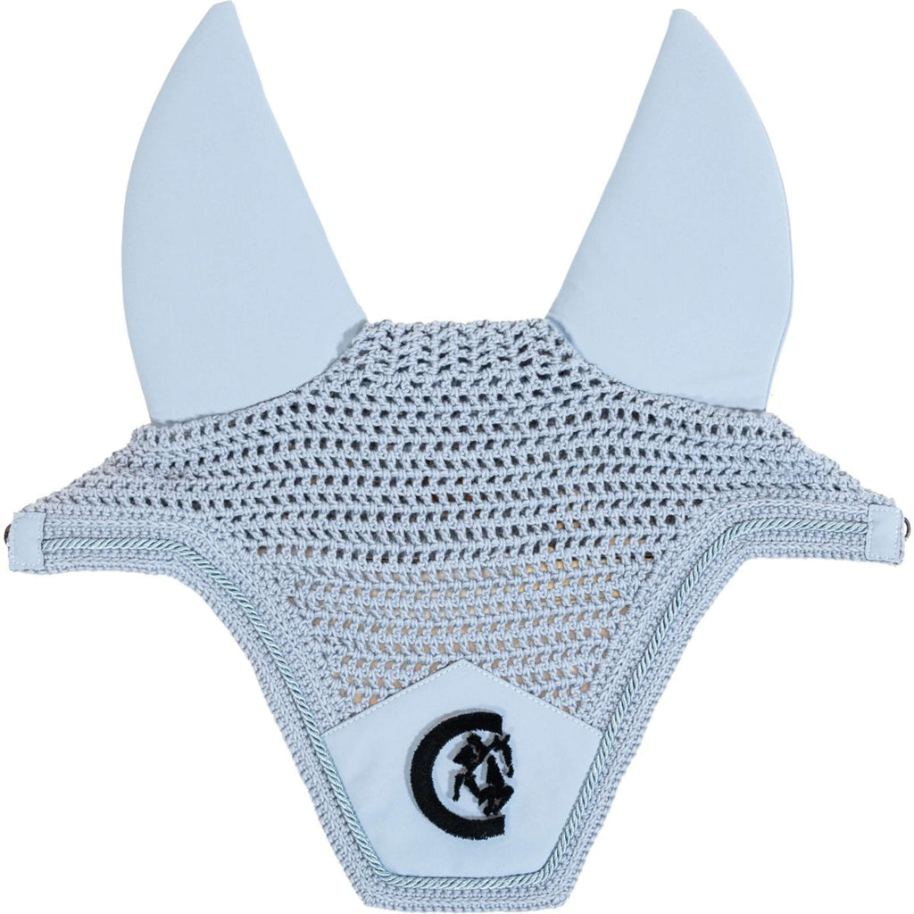 Kentucky Horsewear Bonete para Orejas Wellington 3D Logo Soundless Azul claro