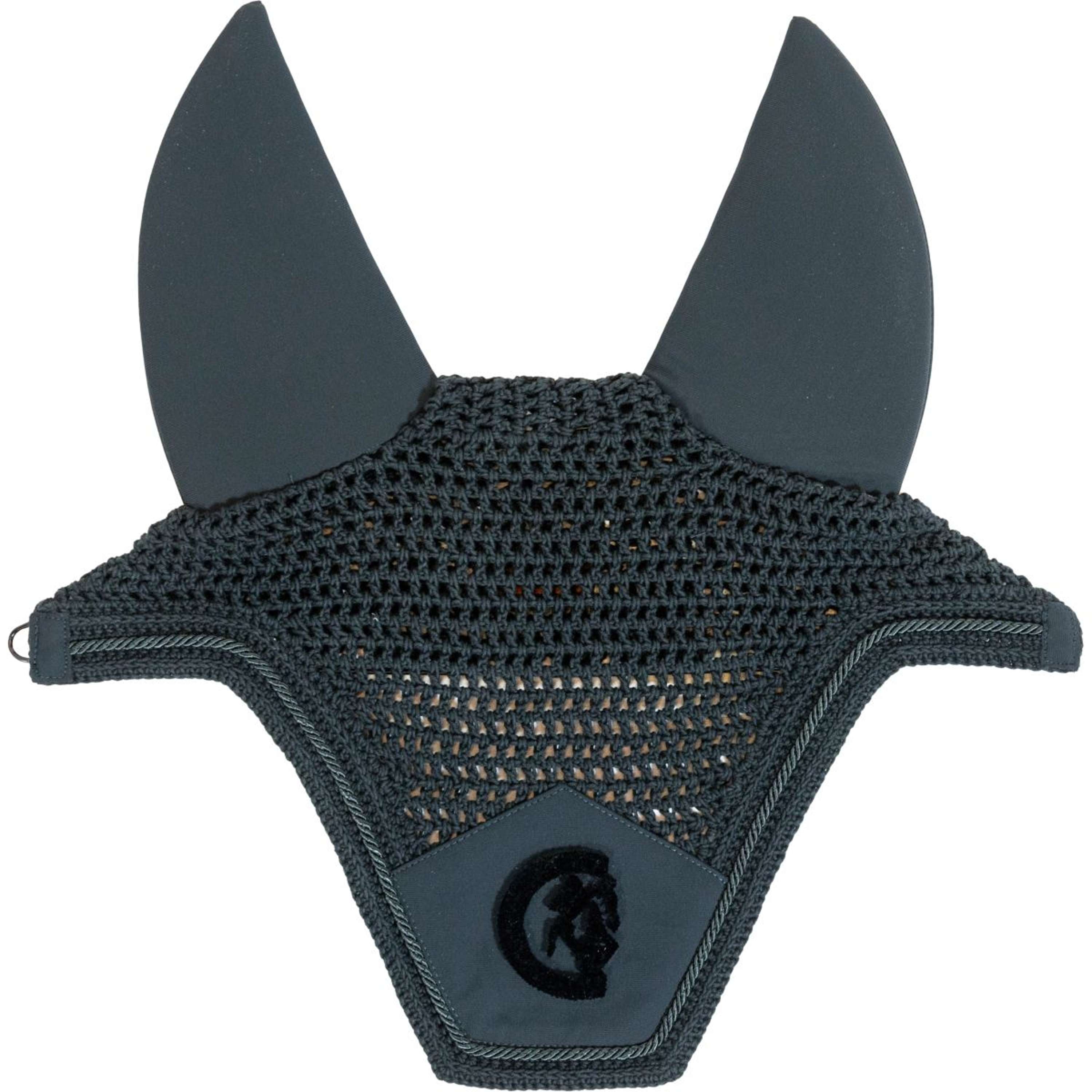 Kentucky Horsewear Bonete para Orejas Wellington 3D Logo Soundless Pine Green