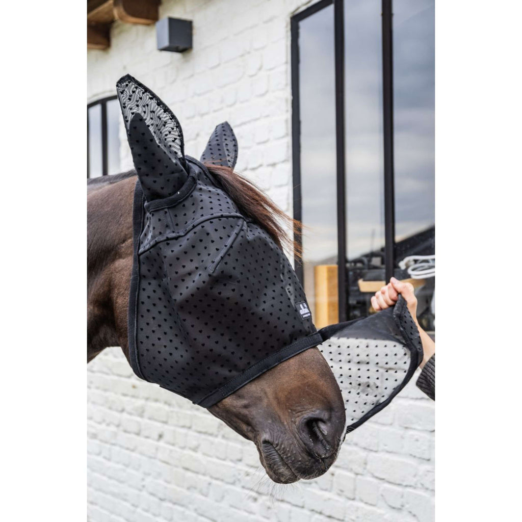 Kentucky Máscara para Moscas Heart con Orejas y Nariz Negro
