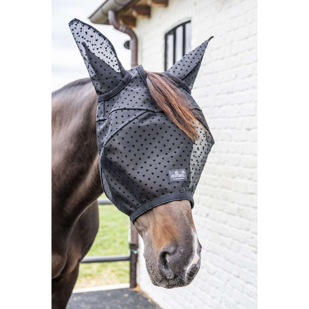 Kentucky Máscara para Moscas Heart con Orejas y Nariz Negro