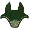 Kentucky Bonete para Orejas Wellington Velvet Pied De Poule Verde oscuro