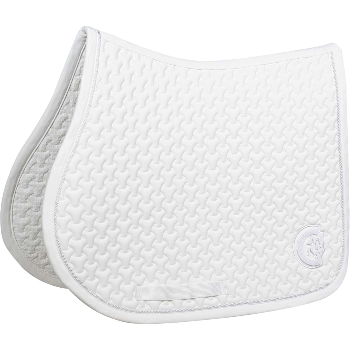 Kentucky Horsewear Mantilla Plaited Logo Springen Blanco
