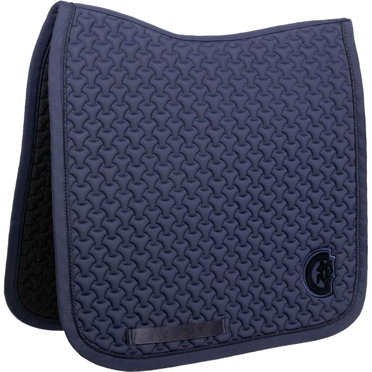 Kentucky Horsewear Mantilla Plaited Logo Doma clásica Navy