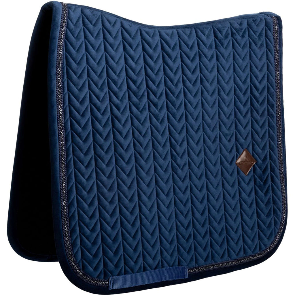 Kentucky Mantilla Velvet Mini Pearls Doma clásica Navy