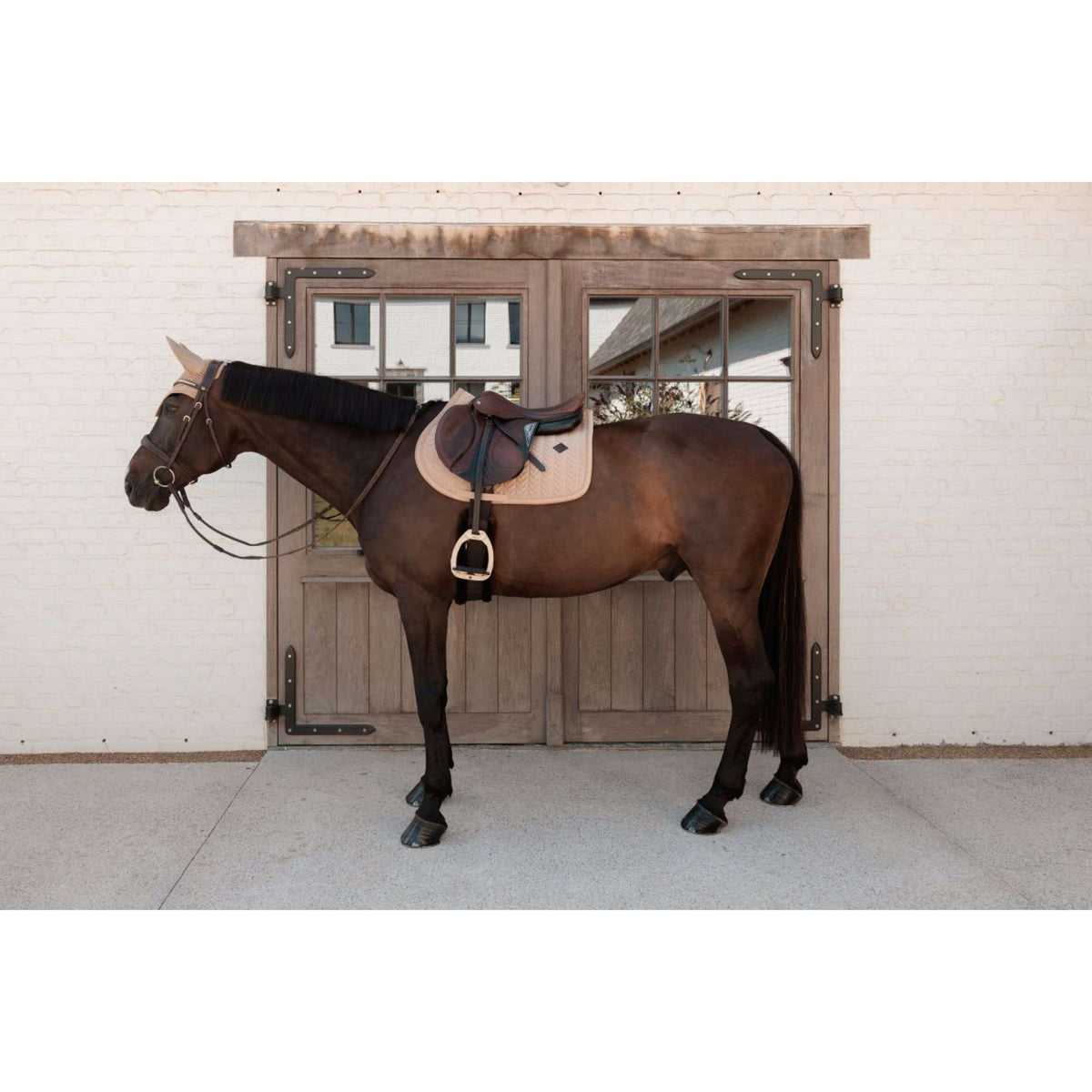 Kentucky Mantilla Velvet Mini Pearls saltando Beige