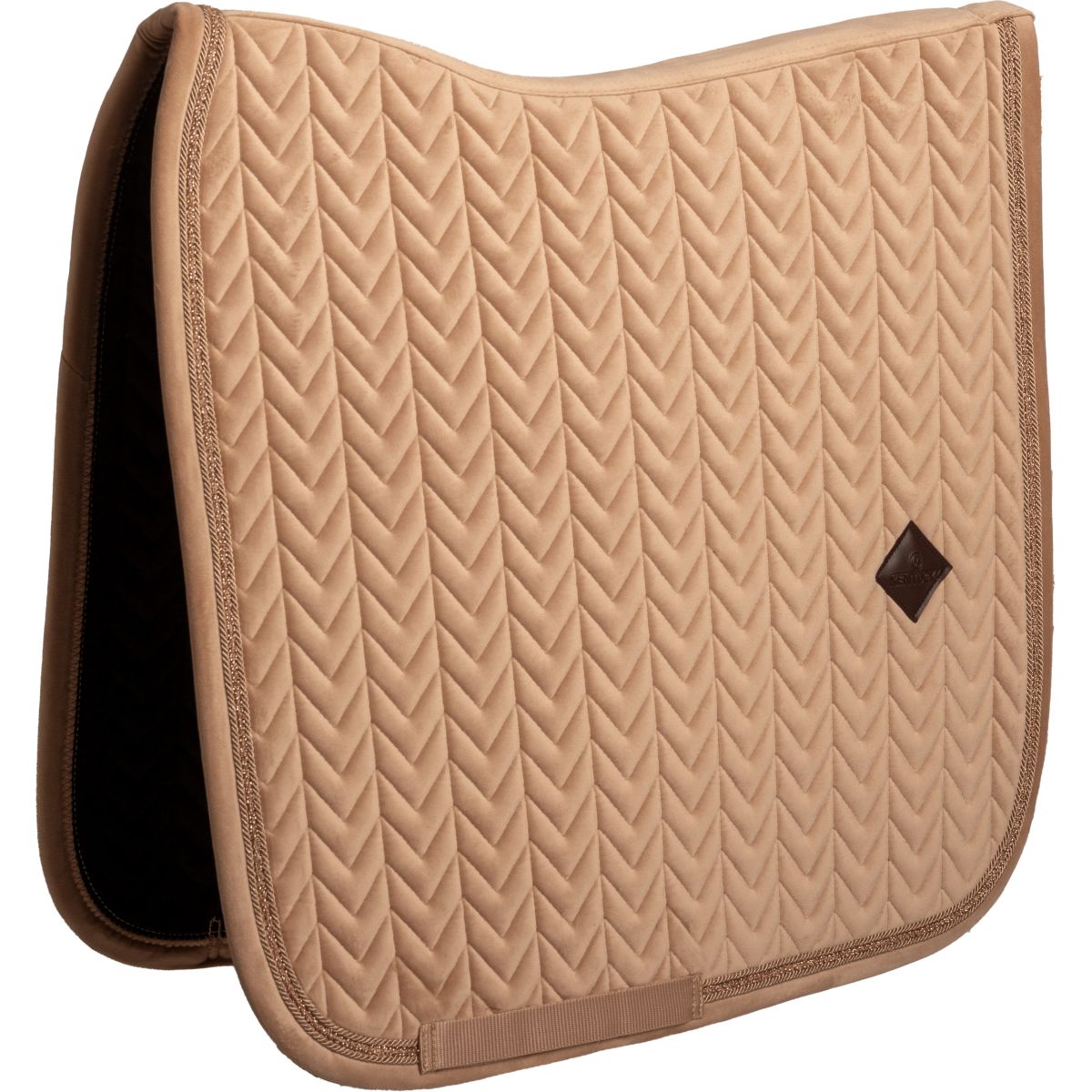 Kentucky Mantilla Velvet Mini Pearls Doma clásica Beige