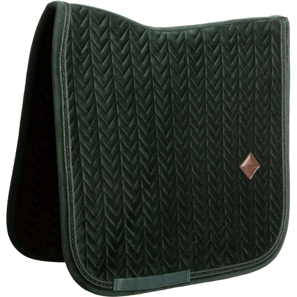 Kentucky Mantilla Velvet Mini Pearls Doma clásica Pine Green