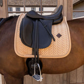 Kentucky Mantilla Velvet Mini Pearls Doma clásica Beige