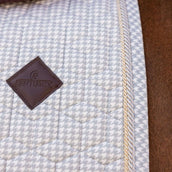 Kentucky Mantilla Velvet Pied de Poule Doma clásica Gris/Blanco