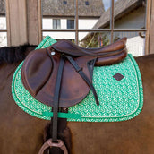 Kentucky Mantilla Velvet Maze Cipher saltando Blanco/Verde