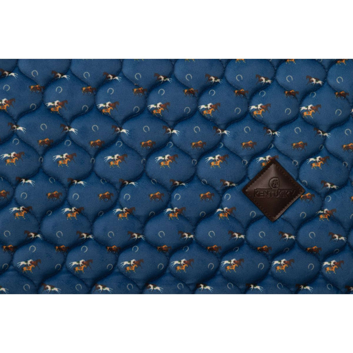 Kentucky Mantilla Velvet Horse Printing Doma clásica Navy