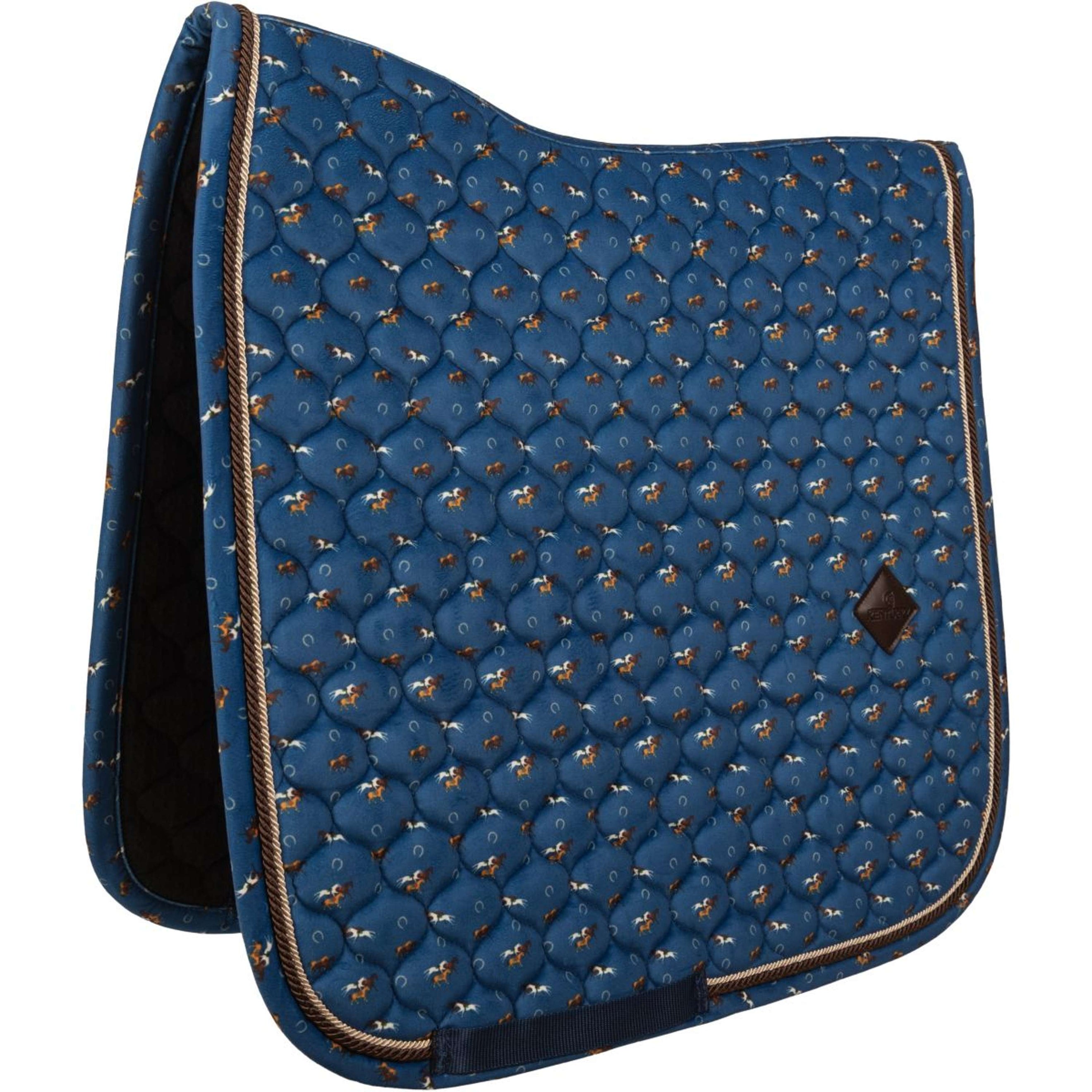 Kentucky Mantilla Velvet Horse Printing Doma clásica Navy Kentucky Mantilla Velvet Horse Printing Doma clásica Navy