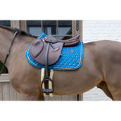 Kentucky Mantilla Velvet Horse Printing saltando Navy